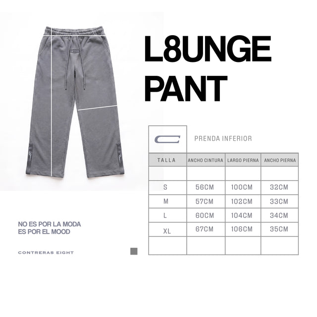 L8UNGE PANT SLATE